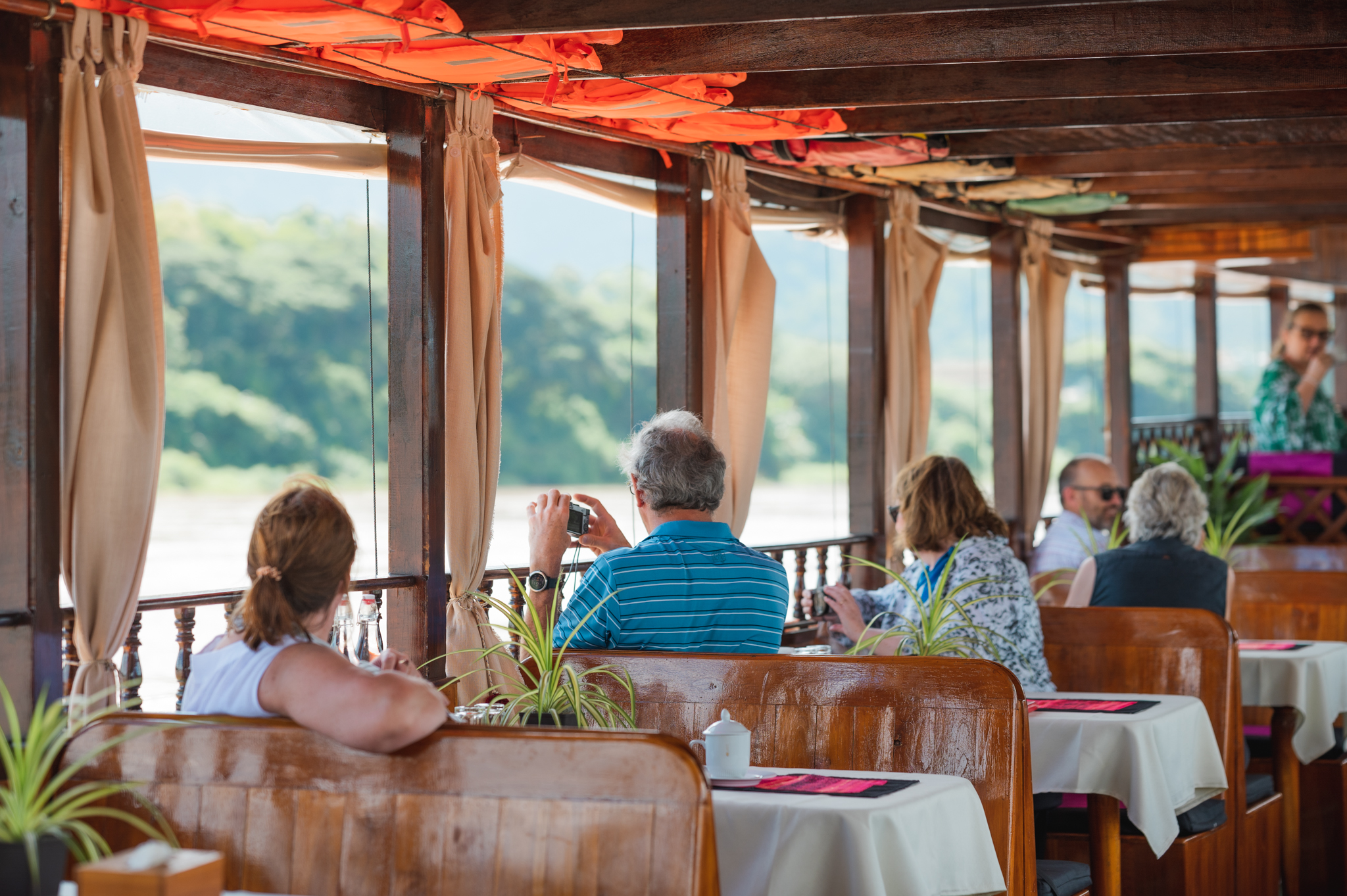 Guests enjoying the view